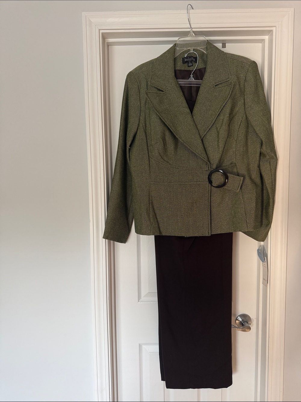 Isabella Suits Belted Tailored Suit